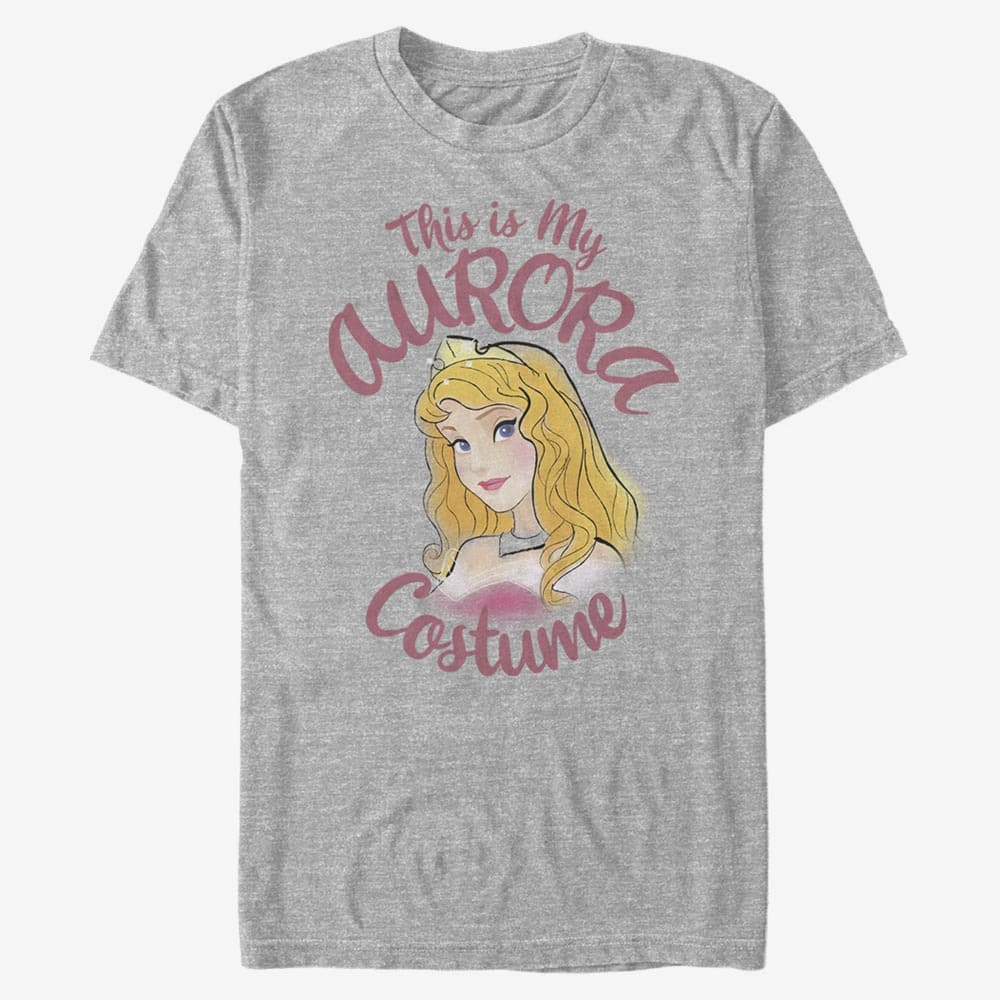 Футболки Merch Disney Sleeping Beauty - Aurora Costume Unisex T-Shirt Heather Grey