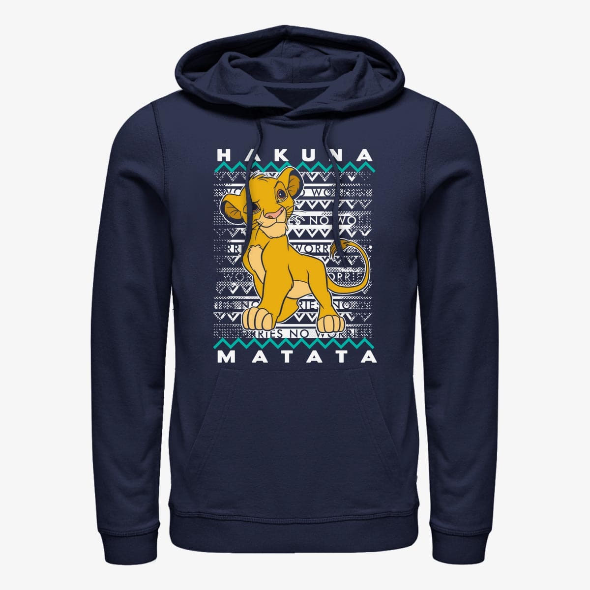 Sweatshirts Merch Disney The Lion King - Hakuna Simba Unisex Hoodie Navy Blue