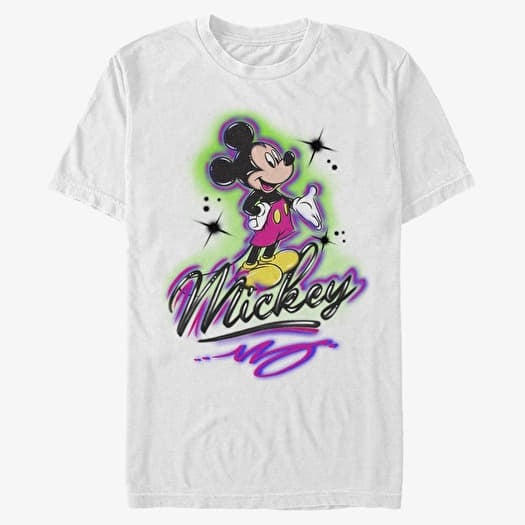 Merch Disney Classic Mickey - AIRBRUSH MICKEY Unisex T-Shirt White