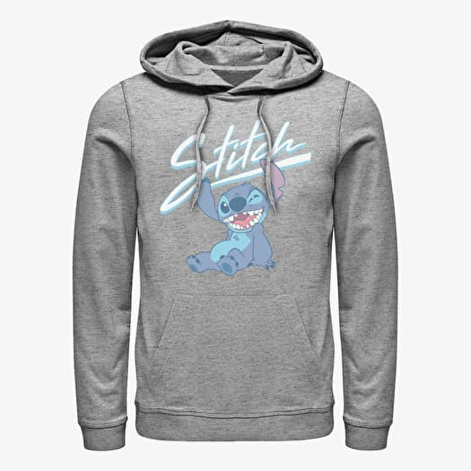 Džemperis Merch Disney Lilo & Stitch - Stitch Wink Unisex Hoodie Heather Grey