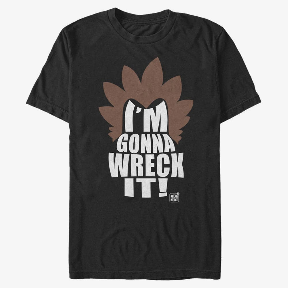 majice kratkih rukava Merch Disney Wreck-It Ralph 2 - Wreck Hair Unisex T-Shirt Black