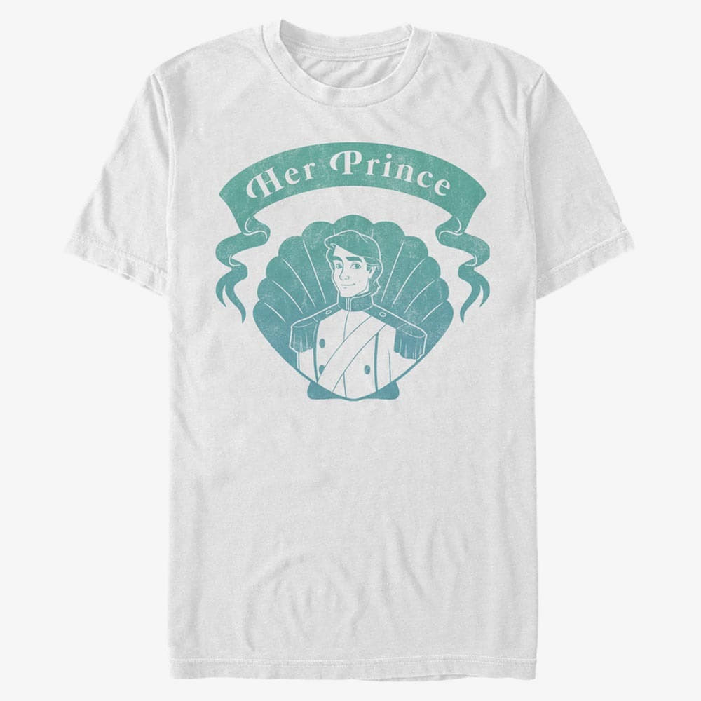 T-krekli Merch Disney The Little Mermaid - Her Prince Unisex T-Shirt White