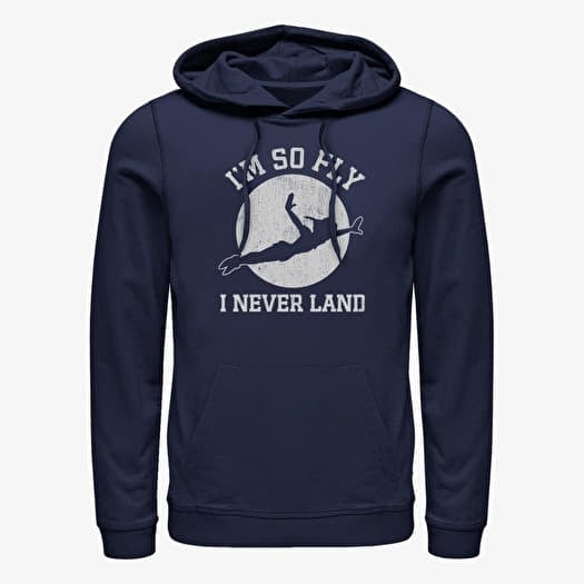 Sweatshirt Merch Disney Tinkerbell - Circle Fly Unisex Hoodie Navy Blue