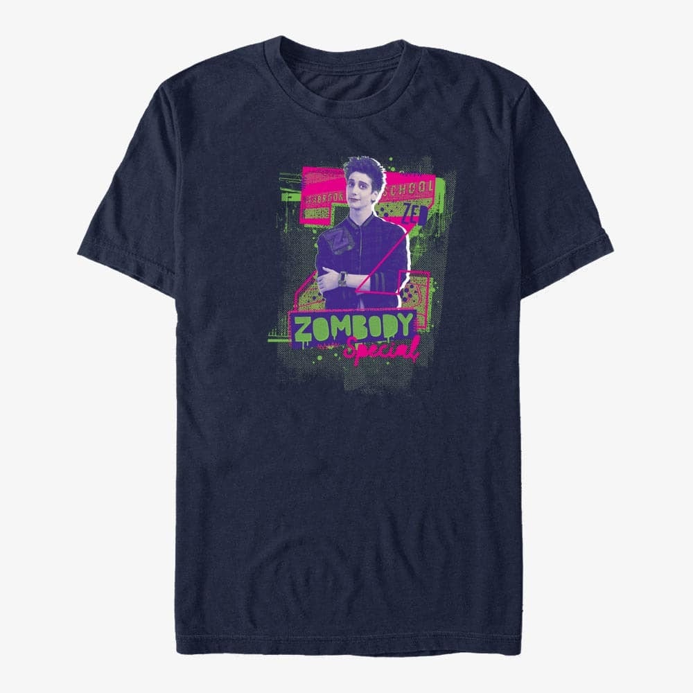 Koszulki Merch Disney Zombies - Zombody Special Unisex T-Shirt Navy Blue