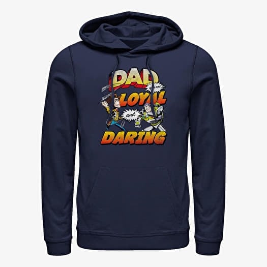 Sweat-shirt Merch Disney Toy Story 1-3 - Loyal And Daring Unisex Hoodie Navy Blue