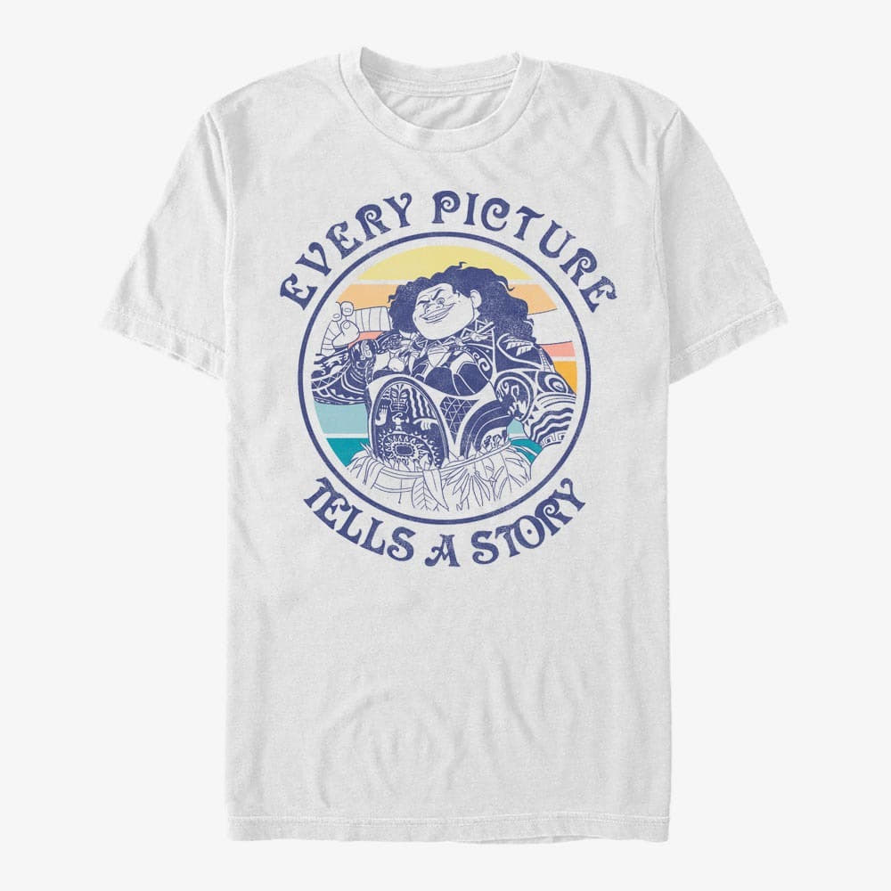 Camisetas Merch Disney Moana - Pua Overlayed Unisex T-Shirt White