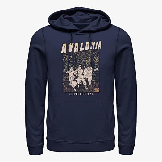 Mikina Merch Disney Strange World - Travel Line Art Unisex Hoodie Navy Blue