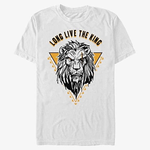 T-shirt Merch Disney The Lion King: Live Action - Long Live The King Scar Unisex T-Shirt White