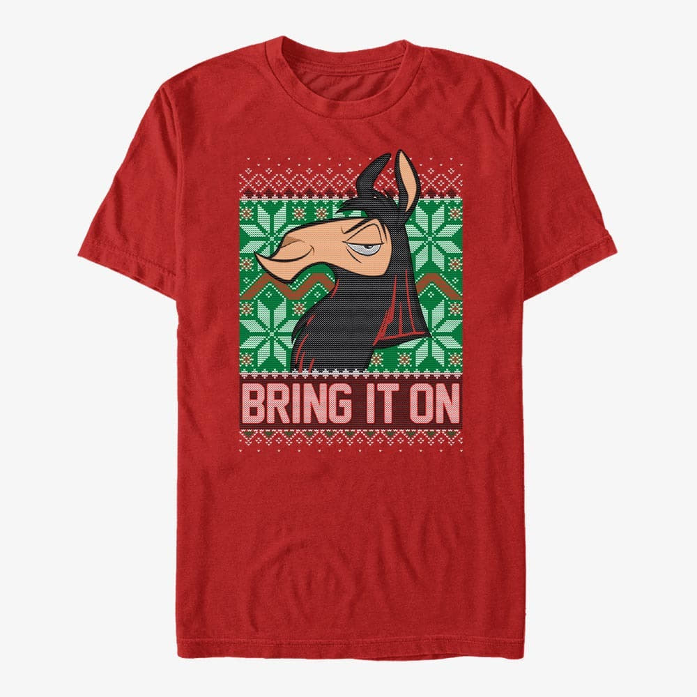 T-shirts Merch Disney Emperor's New Groove - Bring on the Holidays Unisex T-Shirt Red