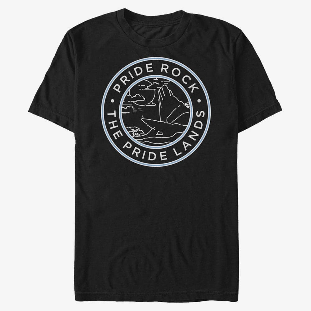 majice kratkih rukava Merch Disney The Lion King - Pride Rock Badge Unisex T-Shirt Black