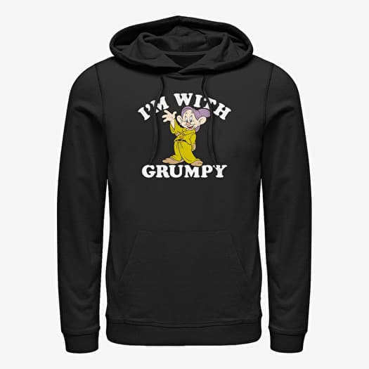Mikina Merch Disney Snow White and the Seven Dwarfs - With Grumpy Unisex Hoodie Black
