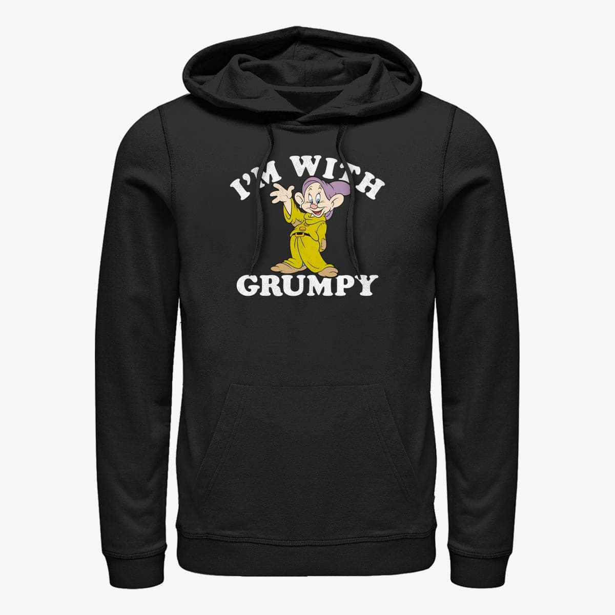 Kapuutsikud ja kampsunid Merch Disney Snow White and the Seven Dwarfs - With Grumpy Unisex Hoodie Black