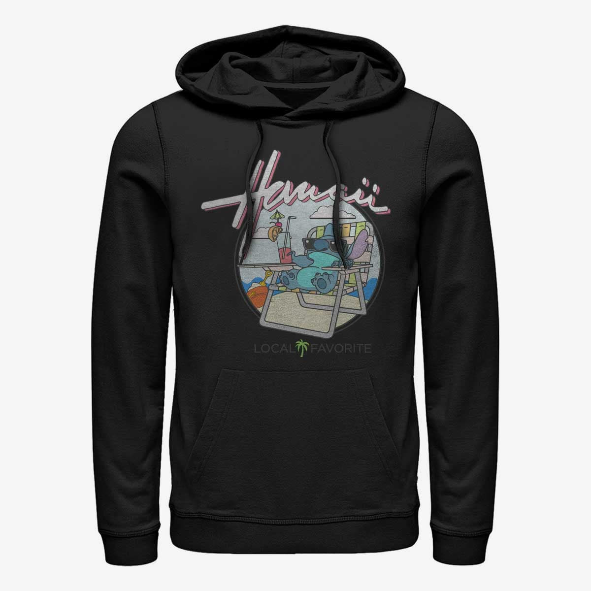 Kapuutsikud ja kampsunid Merch Disney Lilo & Stitch - LOCAL FAVORITE Unisex Hoodie Black