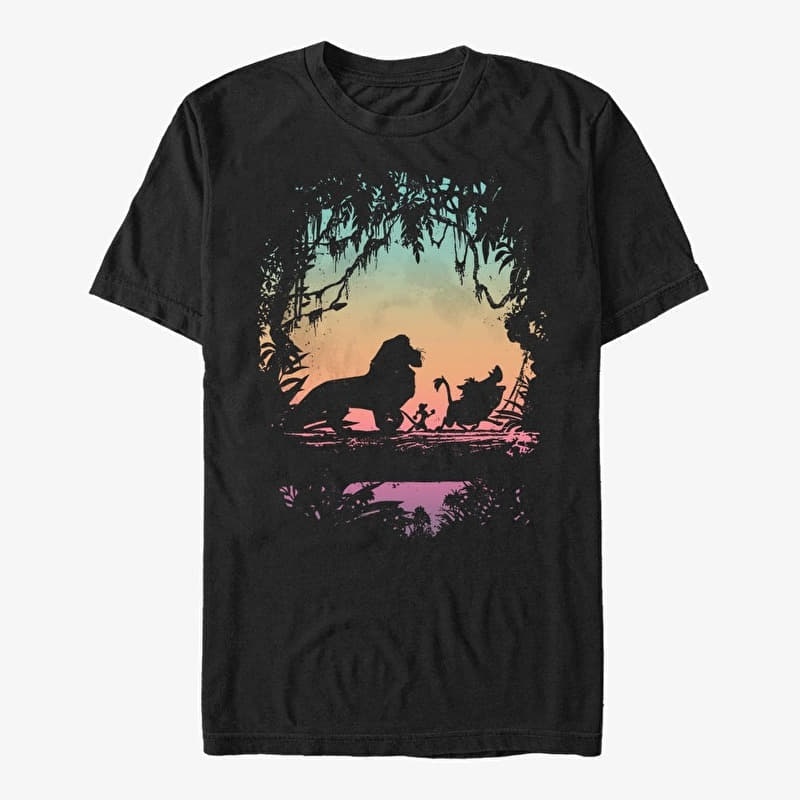 Tričko Merch Disney The Lion King - Eastern Trail Unisex T-Shirt Black