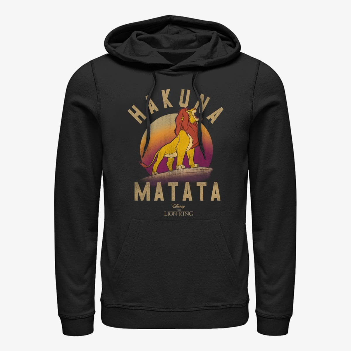 Dukserice Merch Disney Lion King - Warrior Unisex Hoodie Black