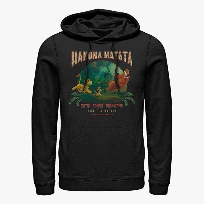Kampsun Merch Disney The Lion King - Tommy Matata Unisex Hoodie Black