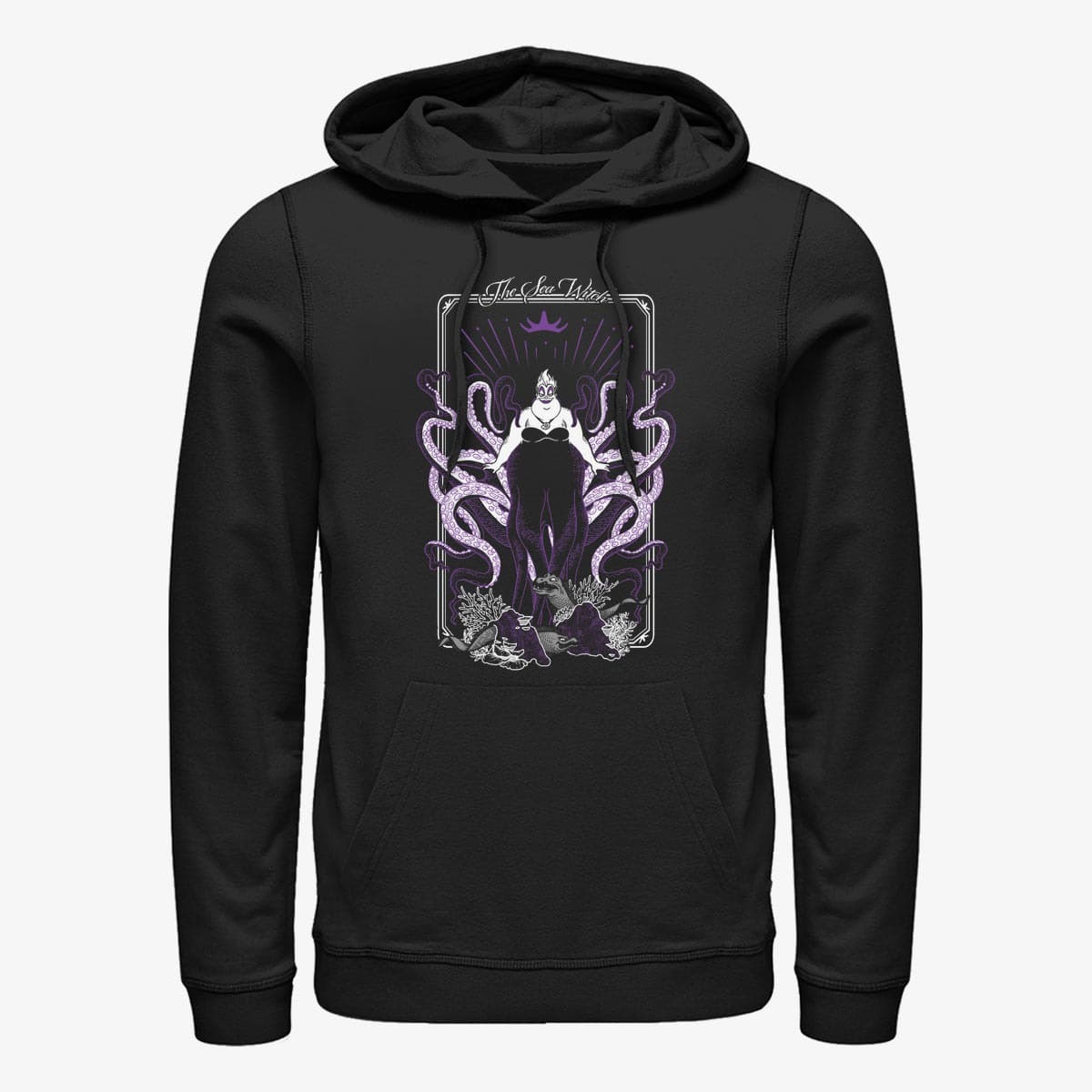 Kapuutsikud ja kampsunid Merch Disney Villains - Tough Witch Tarot Unisex Hoodie Black