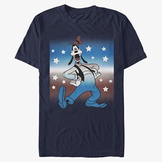 T-shirt Merch Disney Classic Mickey - Patriotic Goof Unisex T-Shirt Navy Blue