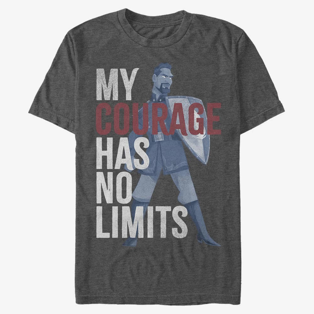 majice kratkih rukava Merch Disney Frozen Two - Courage Stack Unisex T-Shirt Dark Heather Grey
