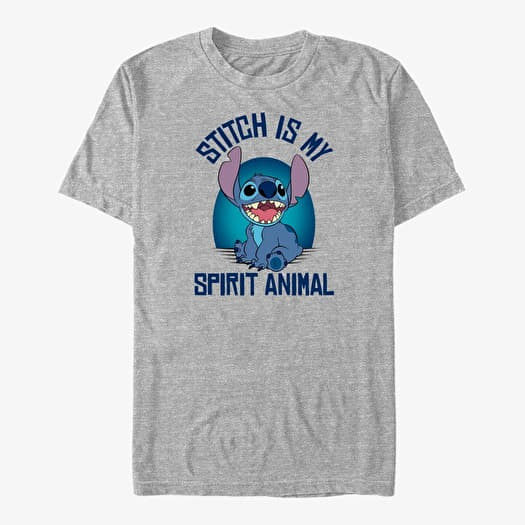 T-shirt Merch Disney Lilo & Stitch - Spirit Stitch Unisex T-Shirt Heather Grey
