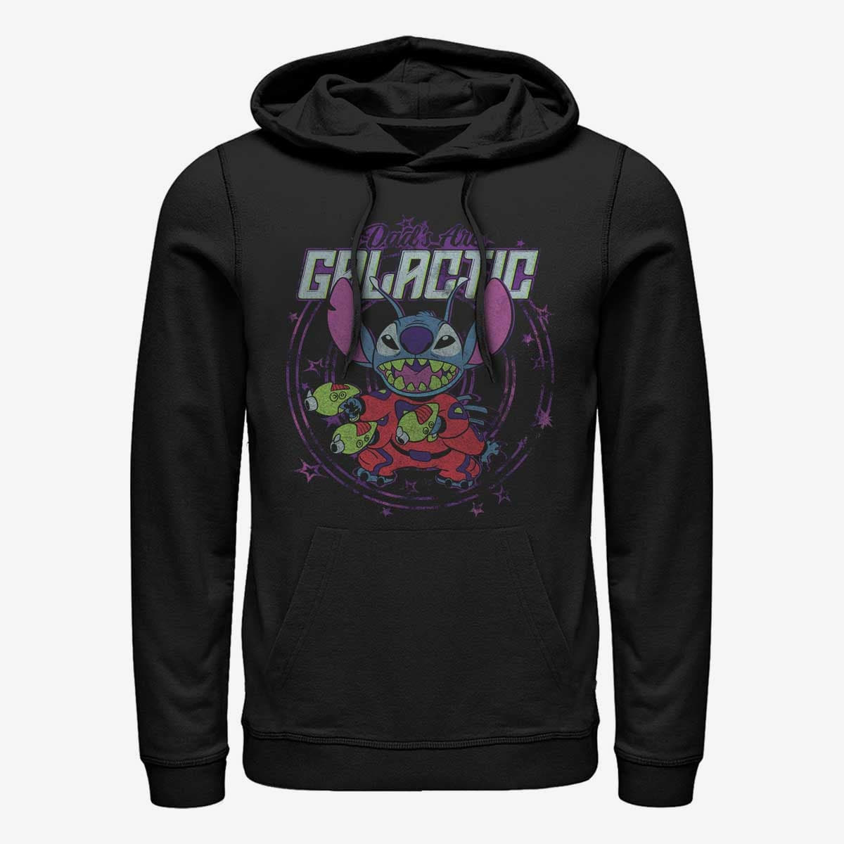 Kapuutsikud ja kampsunid Merch Disney Lilo & Stitch - Spaced Dads Unisex Hoodie Black