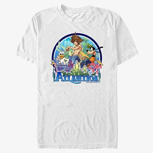 T-shirt Merch Disney Kingdom Hearts - Atlantica World Unisex T-Shirt White