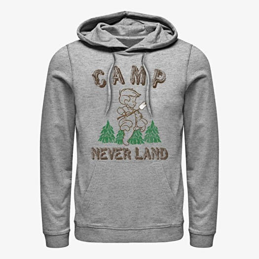 Sweatshirt Merch Disney Peter Pan - CAMP NEVERLAND Unisex Hoodie Heather Grey