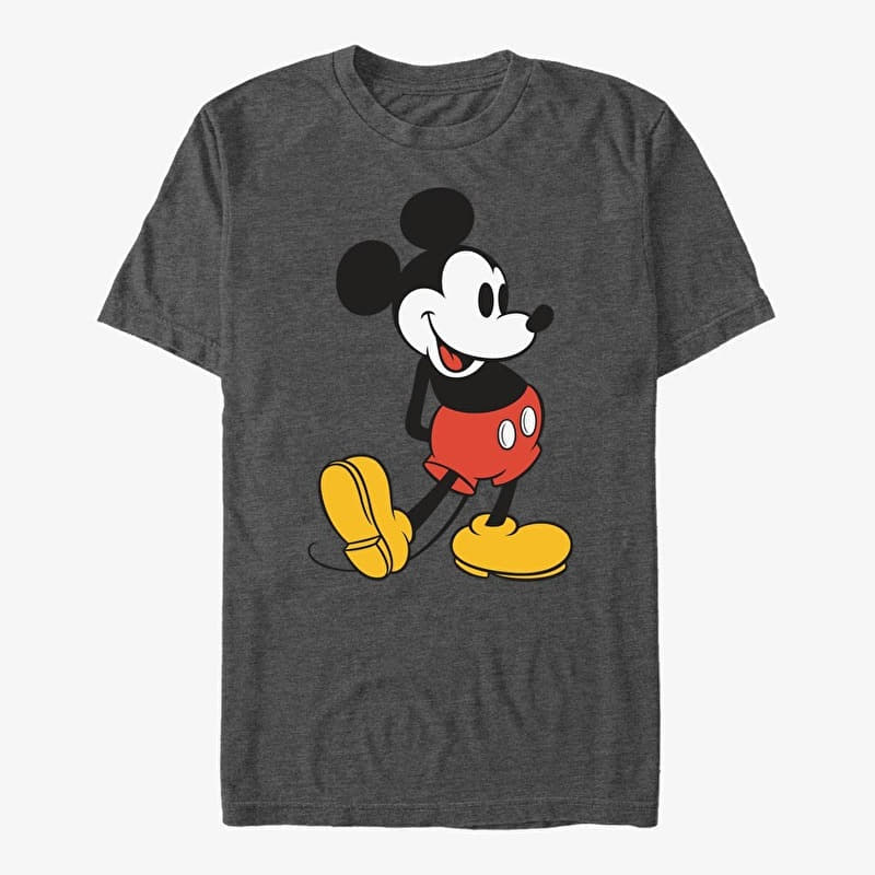 Merch Disney Mickey And Friends - Classic Mickey Unisex T-Shirt Dark Heather Grey