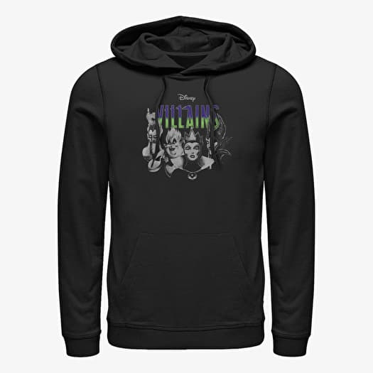 Pulóver Merch Disney Villains - Fabulous Four Unisex Hoodie Black