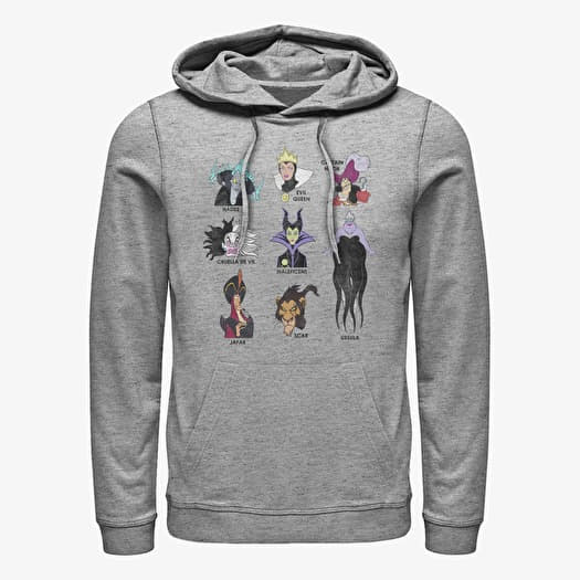 Sweat-shirt Merch Disney Villains - VILLIANS Unisex Hoodie Heather Grey