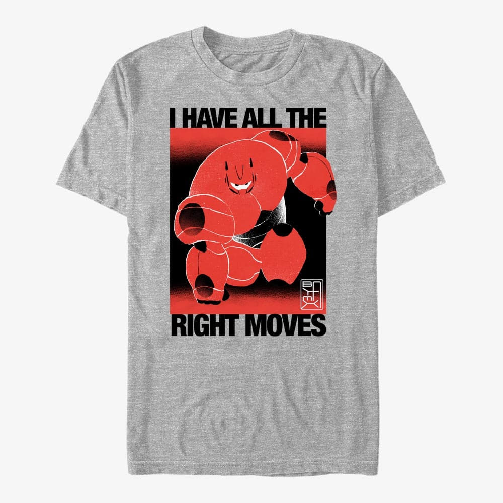 T-shirts Merch Disney Big Hero 6 Movie - Right Moves Unisex T-Shirt Heather Grey