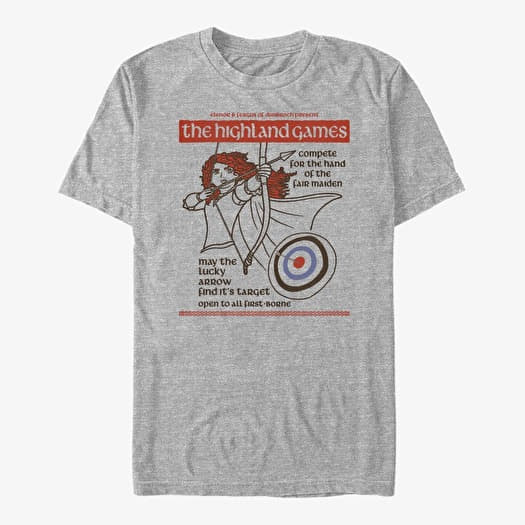 T-shirt Merch Disney Brave - Highland Games Unisex T-Shirt Heather Grey