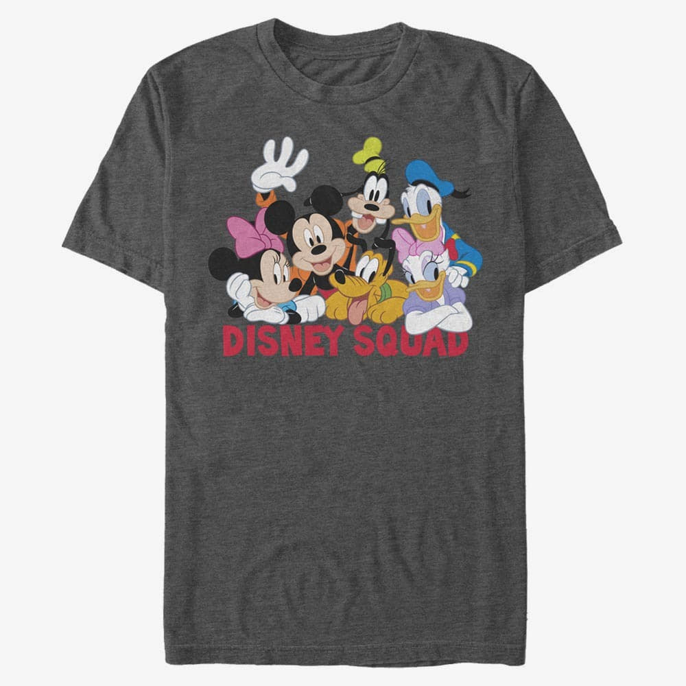 T-shirts Merch Disney Classics Mickey Classic - Disney Squad Unisex T-Shirt Dark Heather Grey
