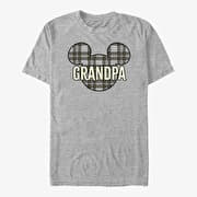 Merch Disney Mickey Classic - Grandpa Holiday Patch Unisex T-Shirt Heather Grey