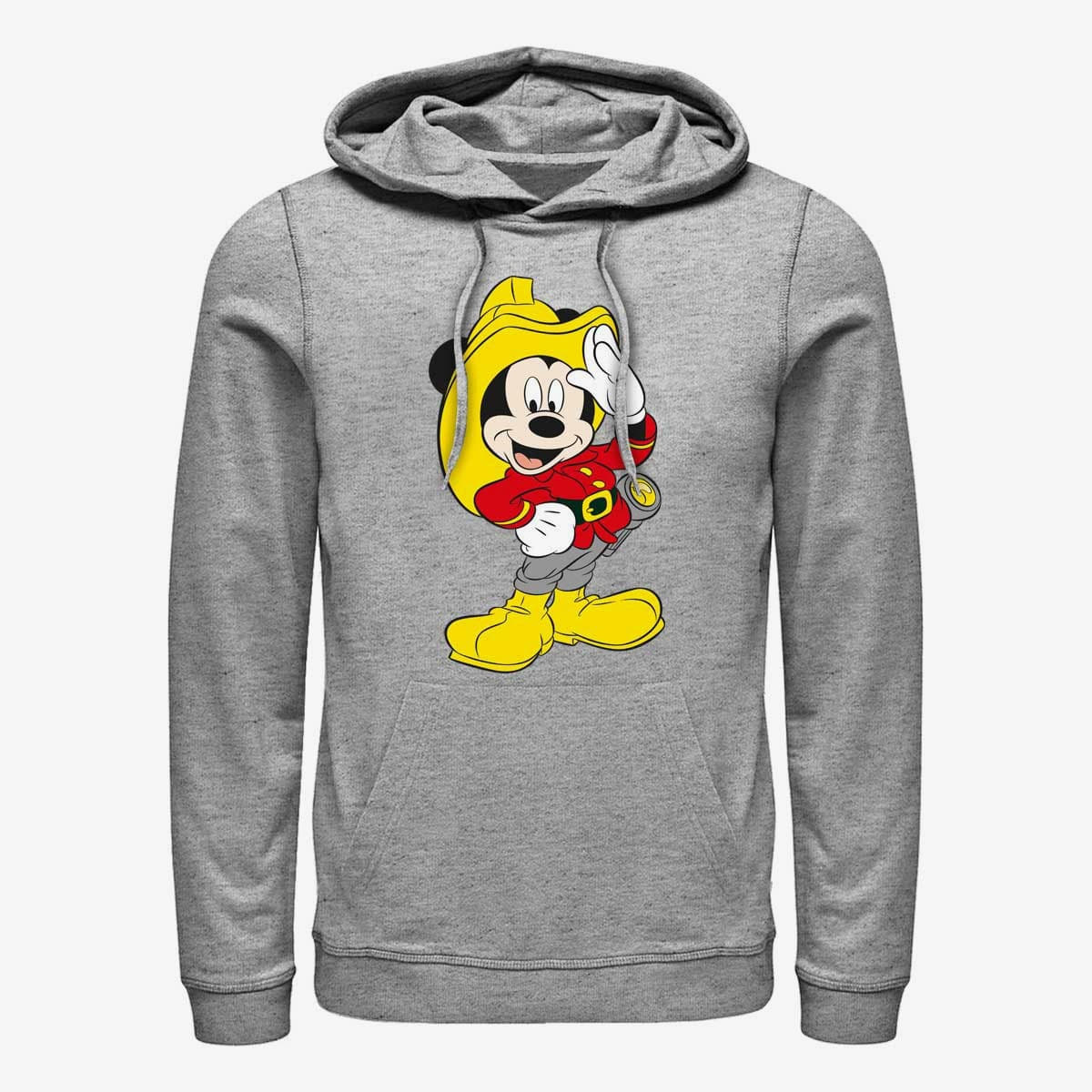 Толстовки та реглани Merch Disney Classic Mickey - Mickey Firefighter Unisex Hoodie Heather Grey