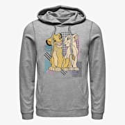 Merch Disney The Lion King - Lion King Nostalgia Unisex Hoodie Heather Grey