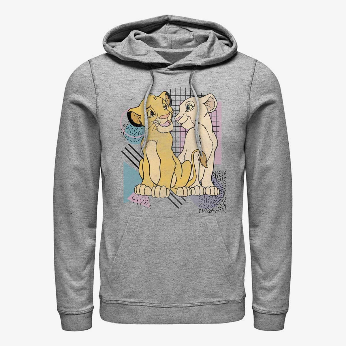 Dukserice Merch Disney The Lion King - Lion King Nostalgia Unisex Hoodie Heather Grey
