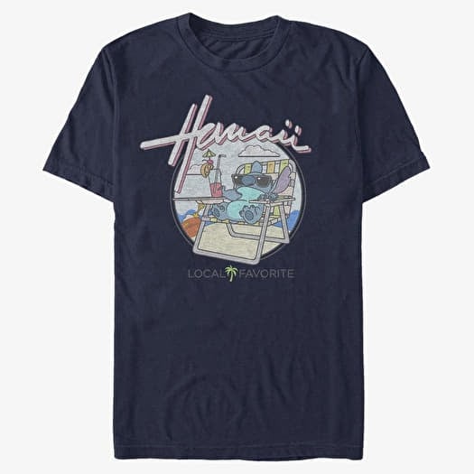 T-shirt Merch Disney Lilo & Stitch - LOCAL FAVORITE Unisex T-Shirt Navy Blue