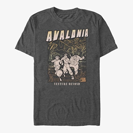 Póló Merch Disney Strange World - Travel Line Art Unisex T-Shirt Dark Heather Grey