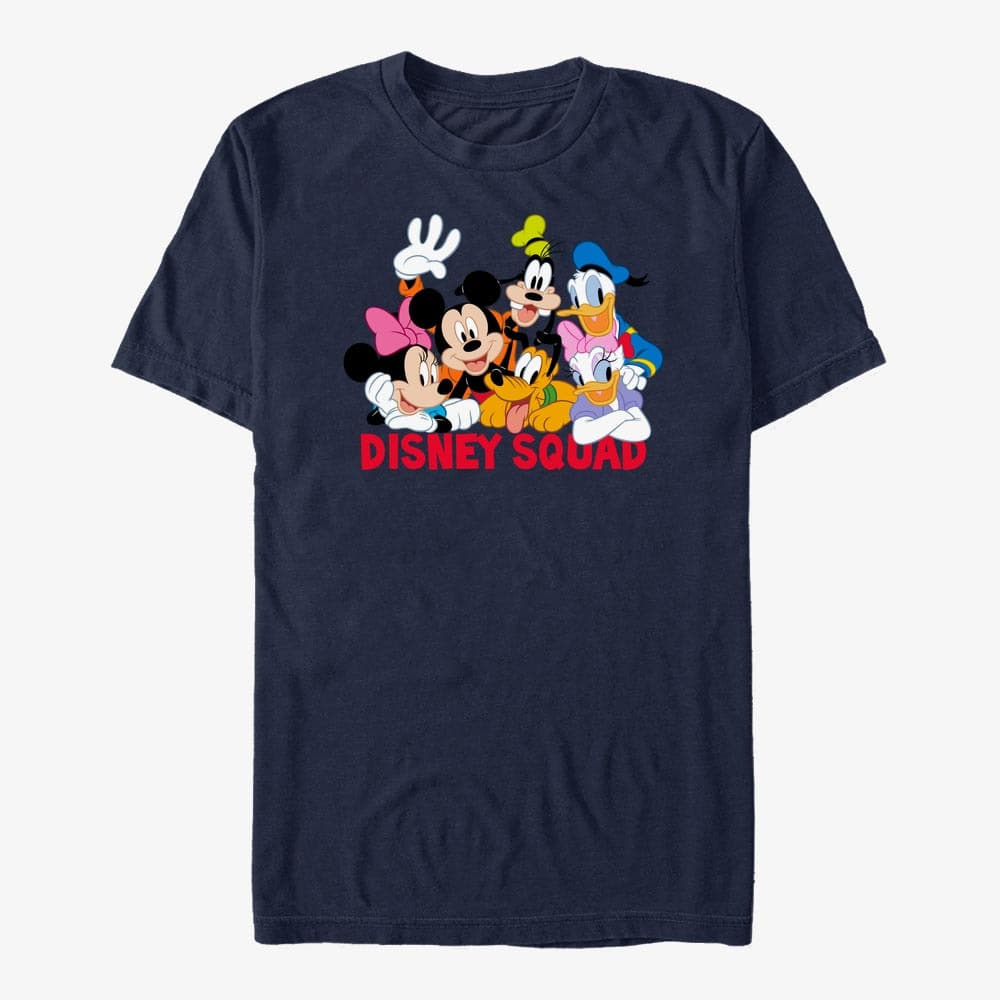 T-shirts Merch Disney Mickey And Friends - Disney Squad Unisex T-Shirt Navy Blue