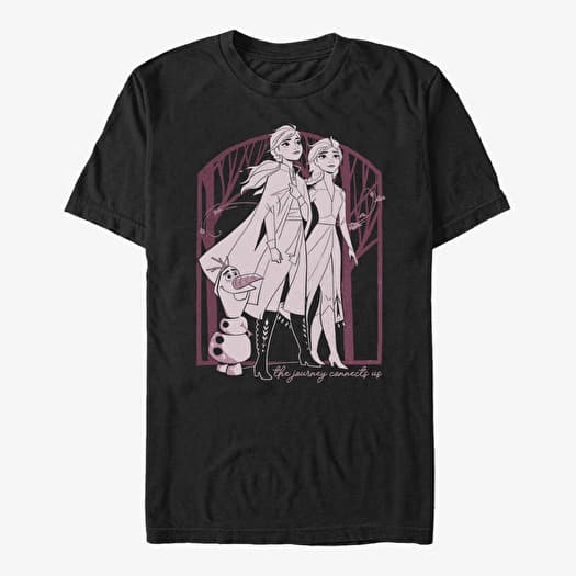 T-shirt Merch Disney Frozen 2 - Forest Frame Unisex T-Shirt Black