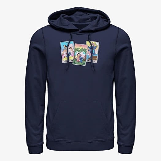 Mikina Merch Disney Lilo & Stitch - LILO STITCH TAROT Unisex Hoodie Navy Blue