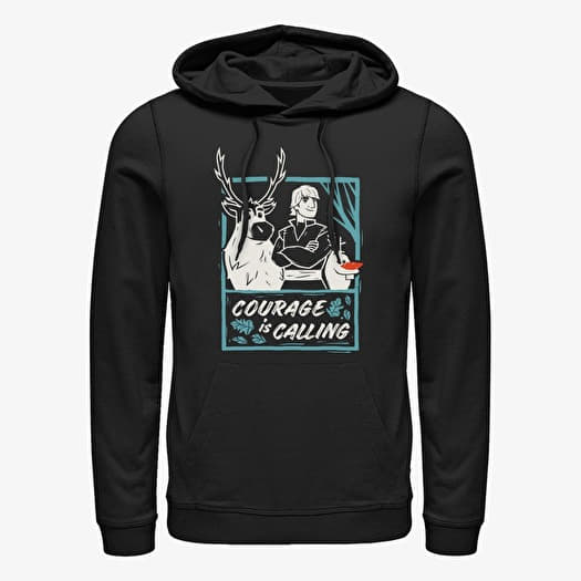 Mikina Merch Disney Frozen 2 - Courage Calls Unisex Hoodie Black