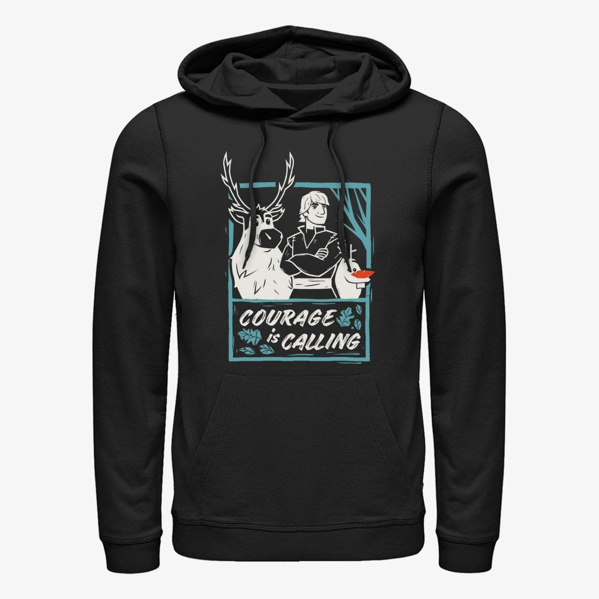 Dukserice Merch Disney Frozen 2 - Courage Calls Unisex Hoodie Black