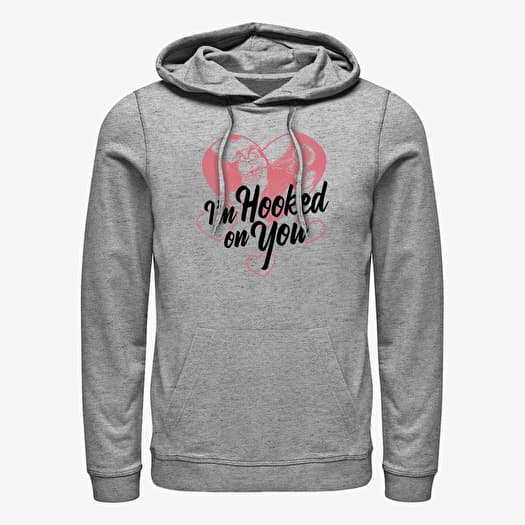 Sweatshirt Merch Disney Villains - Hooked on You Unisex Hoodie Heather Grey