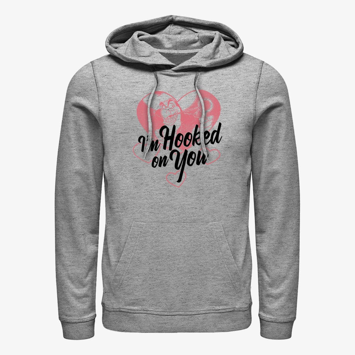 Dukserice Merch Disney Villains - Hooked on You Unisex Hoodie Heather Grey