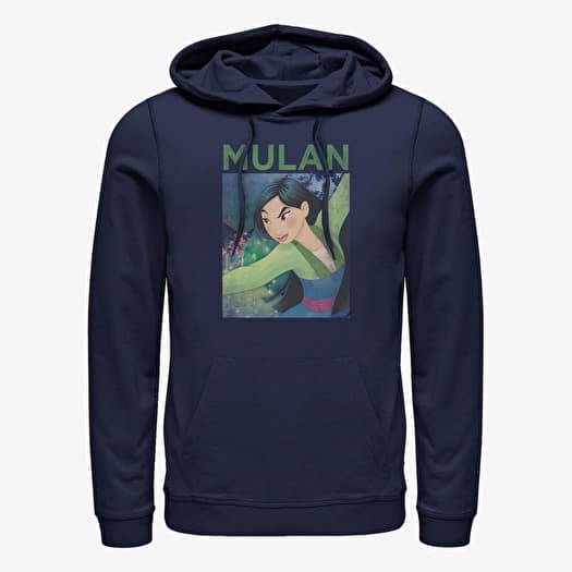 Mikina Merch Disney Mulan - Mulan Mushu Poster Unisex Hoodie Navy Blue