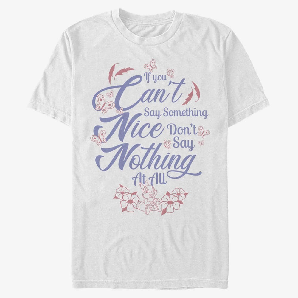 Trička Merch Disney Bambi - Can't Say Something Nice Unisex T-Shirt White