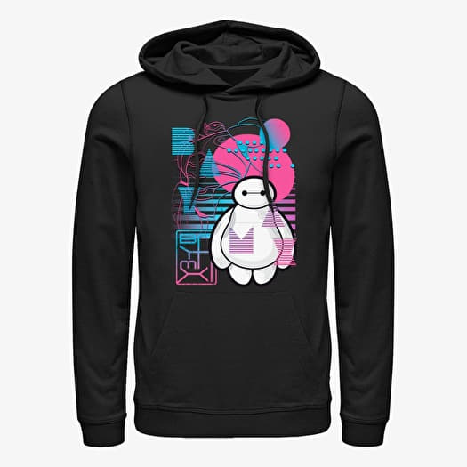 Mikina Merch Disney Big Hero 6 Movie - Baymax Electric Unisex Hoodie Black