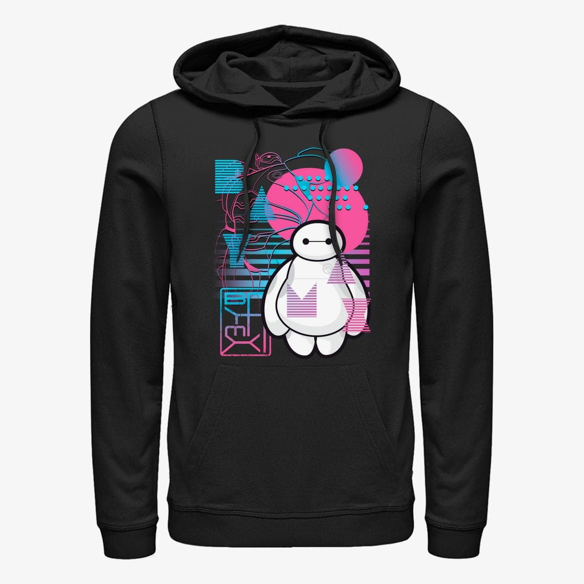 Толстовки та реглани Merch Disney Big Hero 6 Movie - Baymax Electric Unisex Hoodie Black